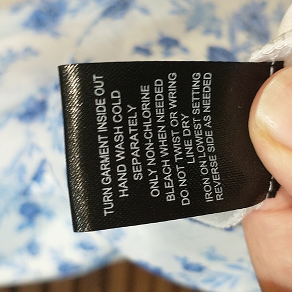 Trixxi Floral Dress Sundress a-line ruffled hemline Size Medium - Picture 5 of 6